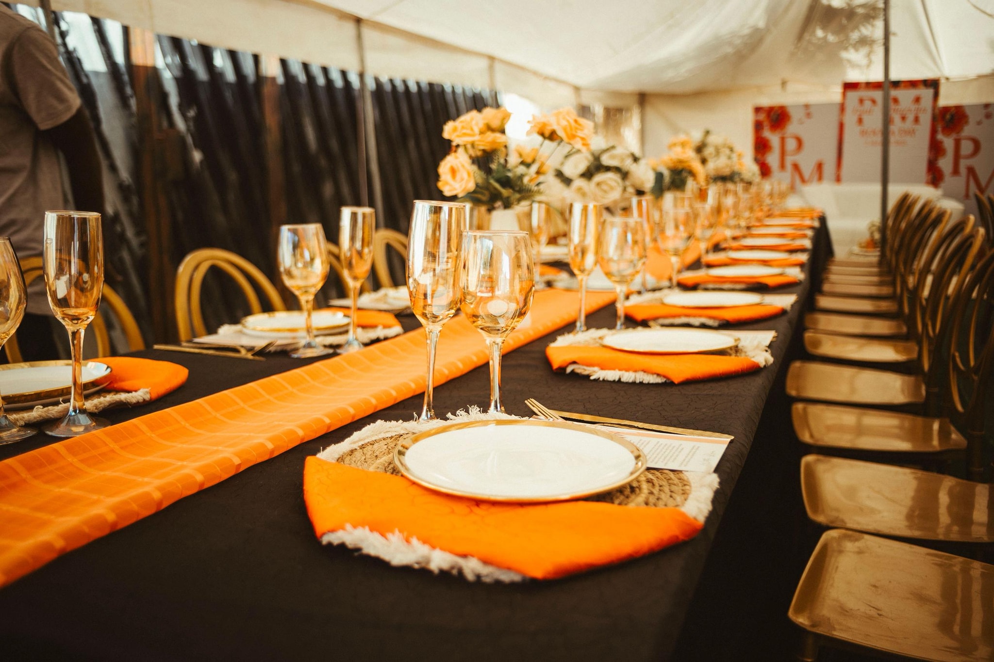 Elegant event setup by Omari Golden Events in Zimbabwe